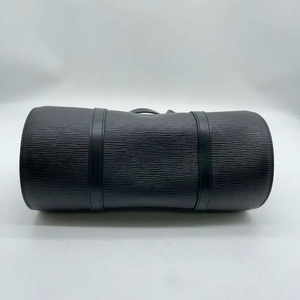 Authentic Louis Vuitton Leather Epi Soufflot Satchel Bag w/ Accessories Pochette - Picture 8 of 16